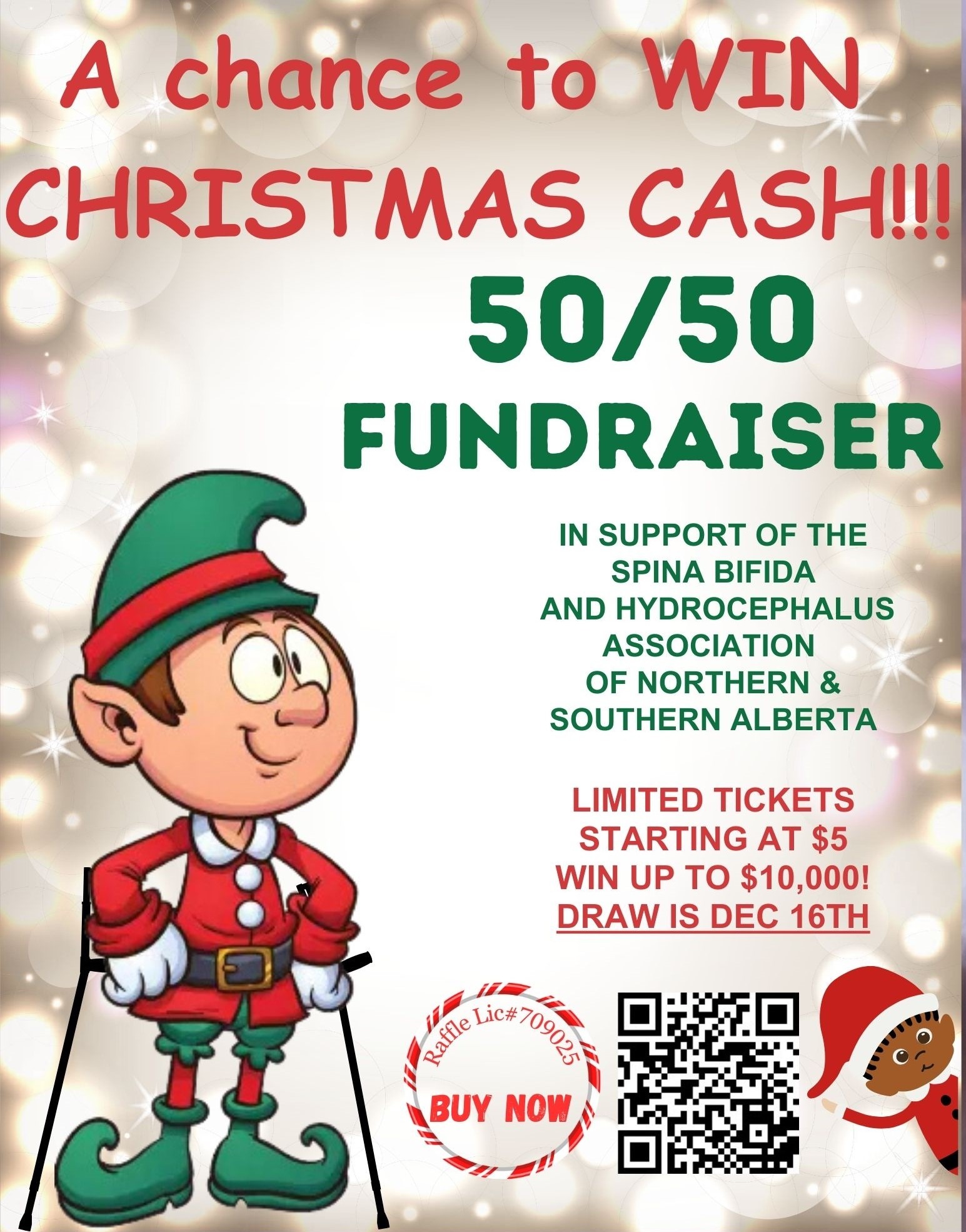 Xmas 5050 Raffle vertical PDF for IG Christmas Cash 50/50 Fundraiser